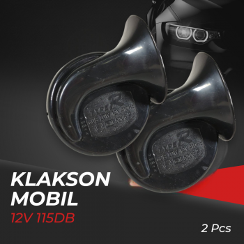 Gambar produk KM POWER Klakson Mobil Snail Shaped Horn 12V 115dB 2 PCS - ZX-002