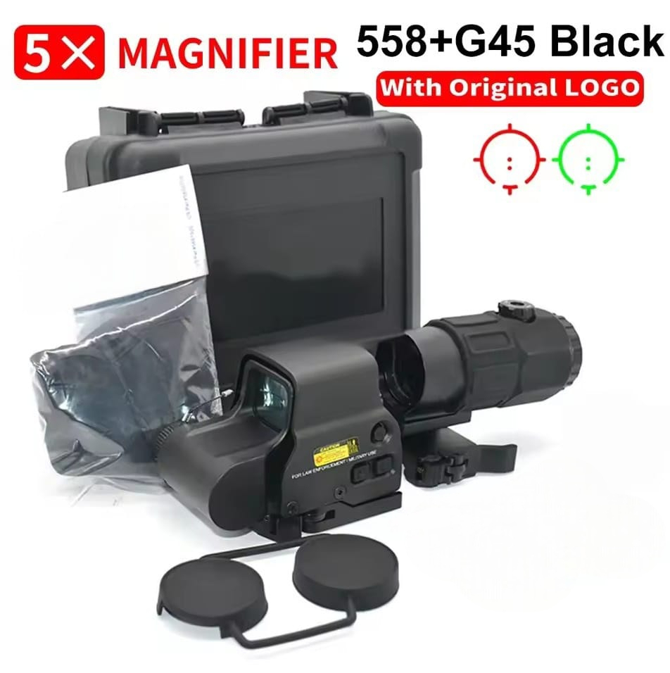 EOTECH Tactical Laser Holographic Sight 558 5x Magnifier G45 - 112113 Gambar produk EOTECH Tactical Laser Holographic Sight 558 5x Magnifier G45 - 112113