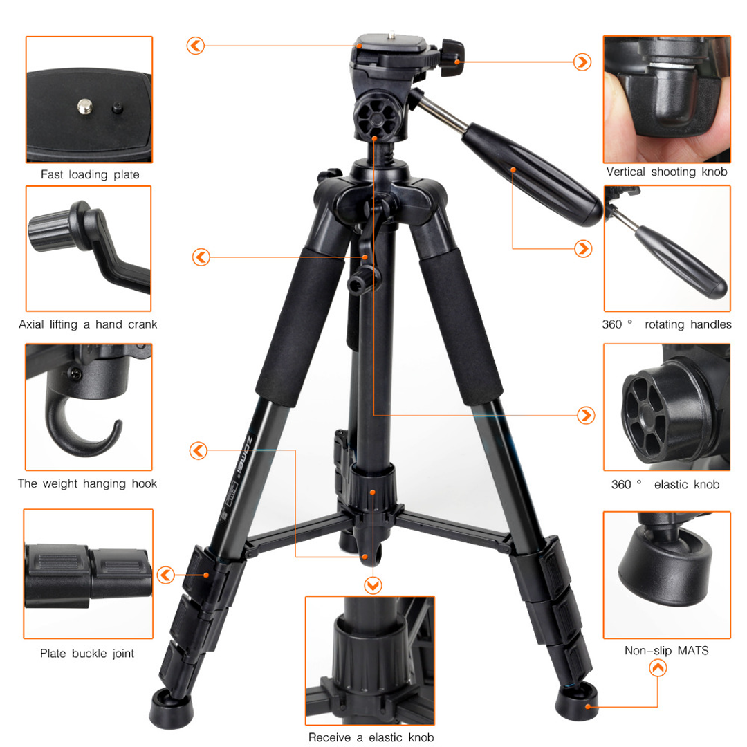 ZOMEI Tripod Kamera Pan Head 360 Panoramic 1.4M - Q111 Gambar produk ZOMEI Tripod Kamera Pan Head 360 Panoramic 1.4M - Q111