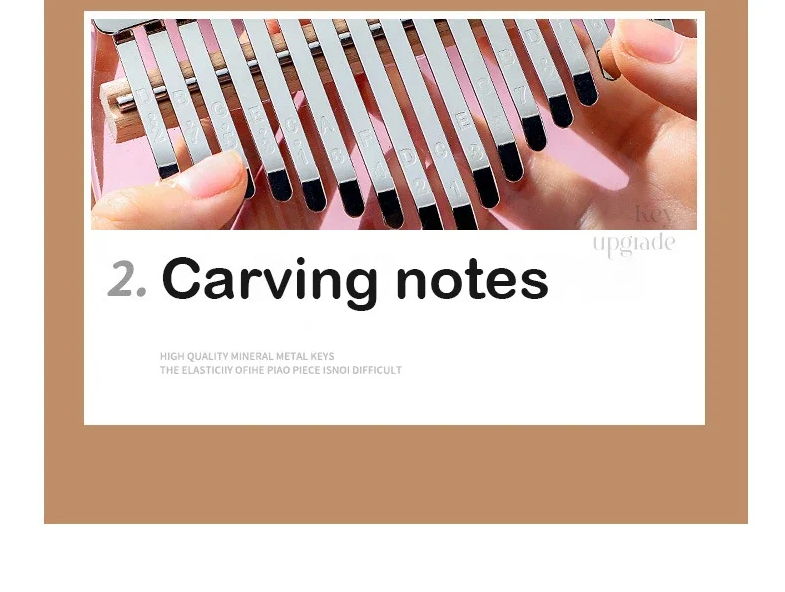 Gambar produk Miwayer Kalimba Thumb Piano Musical Toys 21 Note Sound Acrylic Cherry Blossom - HRU-002
