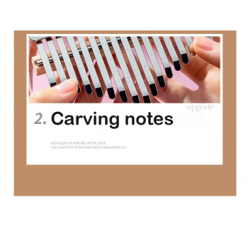 Gambar produk Miwayer Kalimba Thumb Piano Musical Toys 21 Note Sound Acrylic Cherry Blossom - HRU-002