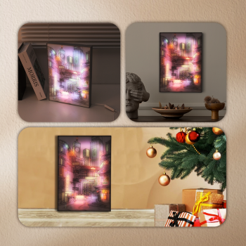 Gambar produk YORYZENG Lampu Meja Hias Lukisan 3in1 Color LED USB 30.5cm Changsha City - YY31