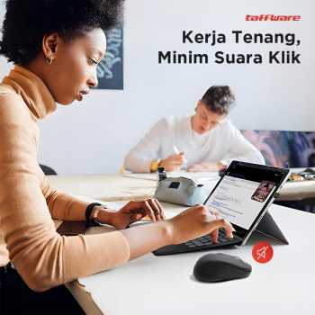 Gambar produk Taffware Mouse Bluetooth Wireless Optical Ergonomic Design 1600DPI - PWM-601