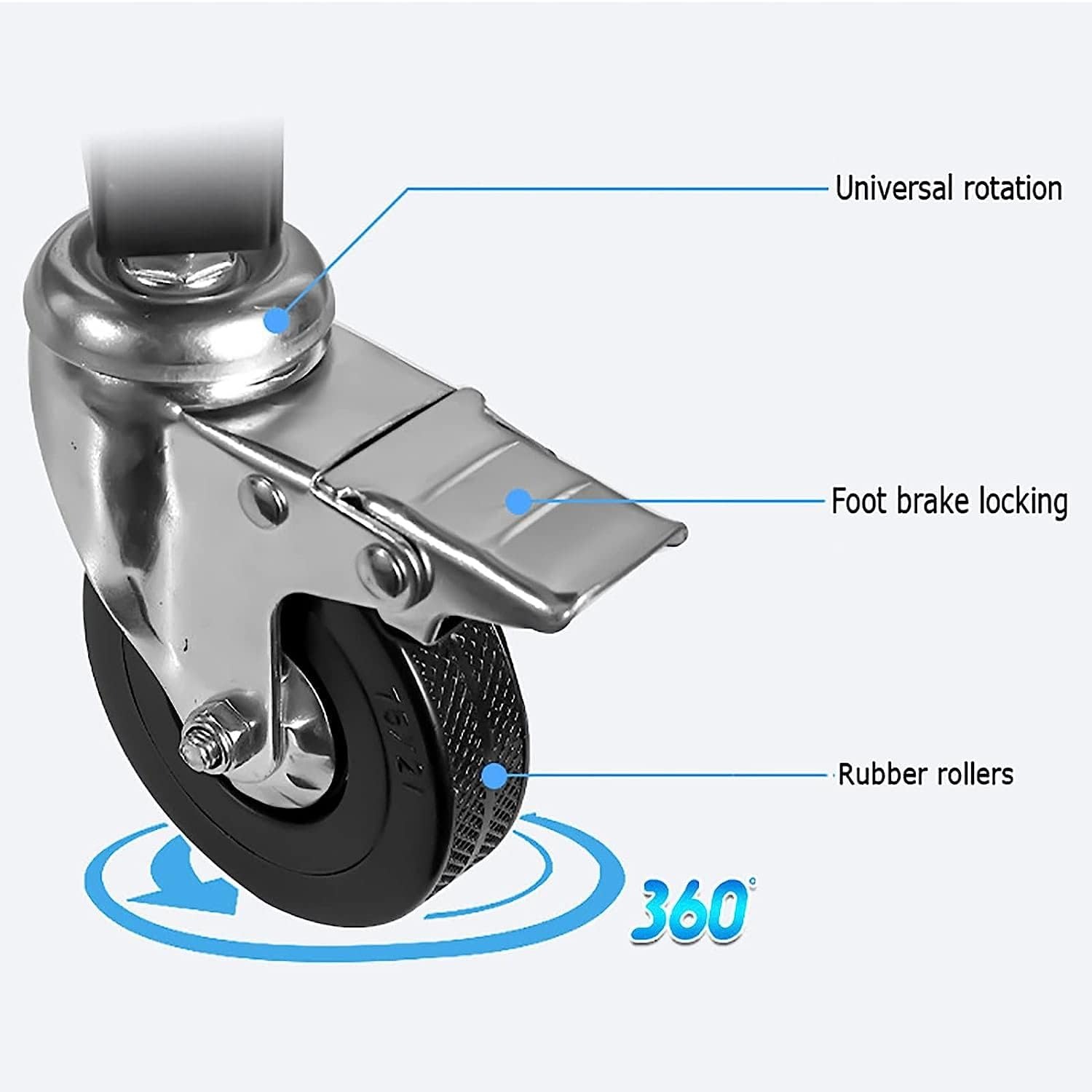 IBOWZ Bracket TV Floor Stand Wheel VESA 600x400 for 32-65 Inch TV - IB-65 Gambar produk IBOWZ Bracket TV Floor Stand Wheel VESA 600x400 for 32-65 Inch TV - IB-65
