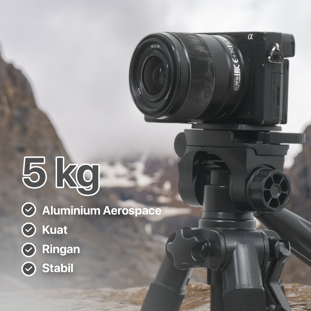 ZOMEI Tripod Kamera Pan Head 360 Panoramic 1.4M - Q111 Gambar produk ZOMEI Tripod Kamera Pan Head 360 Panoramic 1.4M - Q111