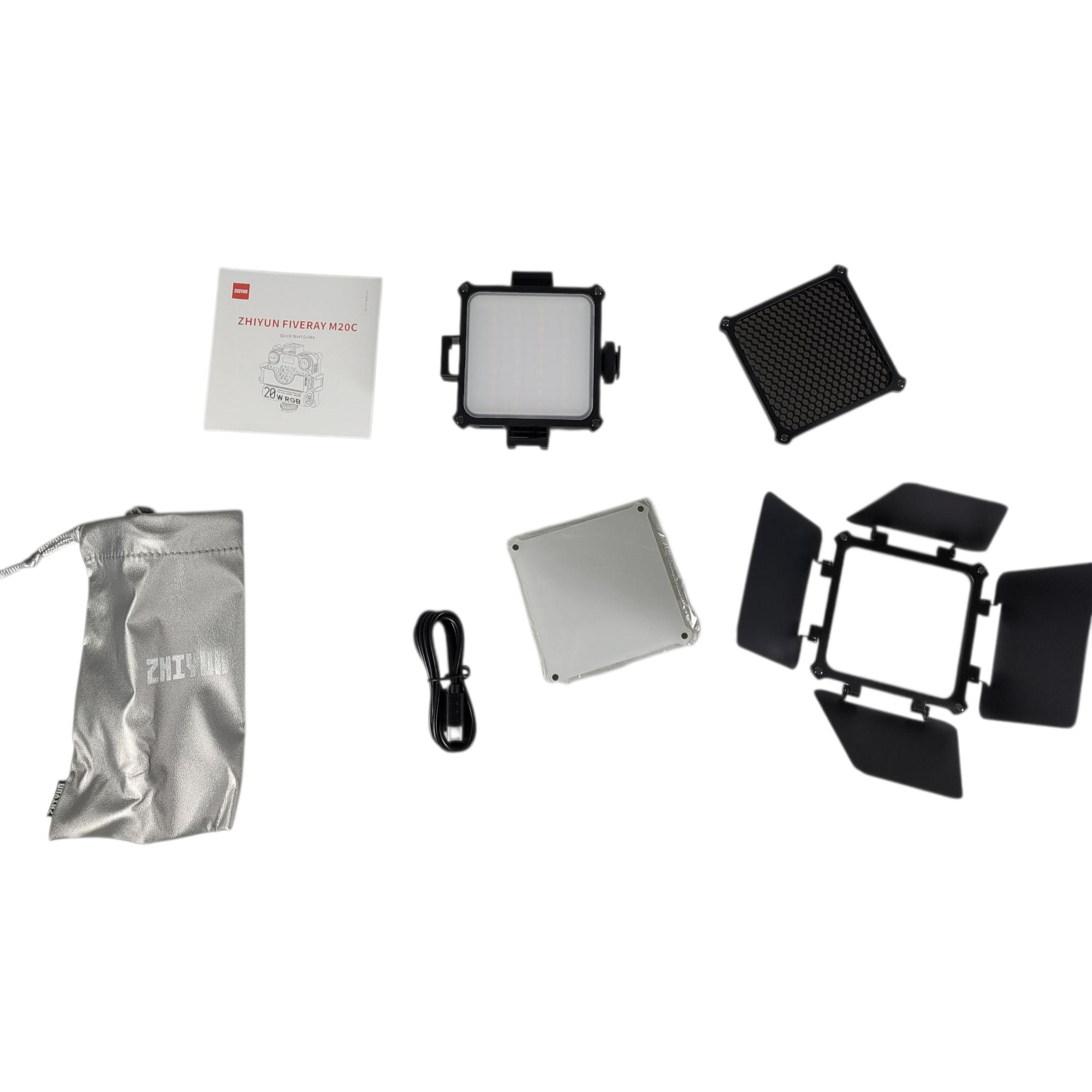 Zhiyun Lampu Studio Fotografi LED RGBW 6 Mode Magnetic Base 20W - M20C Gambar produk Zhiyun Lampu Studio Fotografi LED RGBW 6 Mode Magnetic Base 20W - M20C