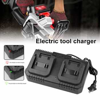 Gambar produk OUTDO Charger Baterai Bor Listrik 2 Slot EU Plug 3A for Makita 21V - 90030-CH