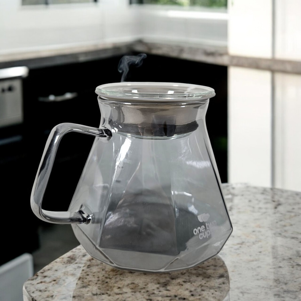 One Two Cups Teko Kopi Coffee Server V60 Drip Pour Over Borosilicate - LS048 Gambar produk One Two Cups Teko Kopi Coffee Server V60 Drip Pour Over Borosilicate - LS048