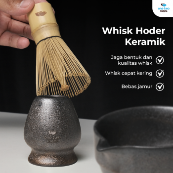 Gambar produk One Two Cups Matcha Set Kit Chawan Chasen Stand Chashaku 4 PCS - N41