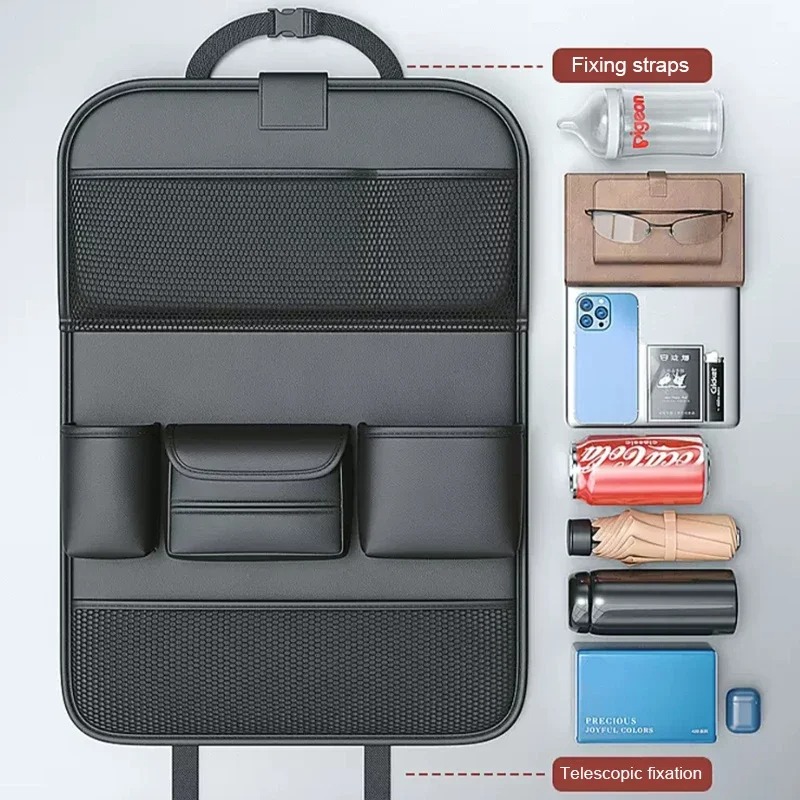 RIRAKU Kantong Organizer Mobil Desk Car Storage Bag Foldable - RR-45 Gambar produk RIRAKU Kantong Organizer Mobil Desk Car Storage Bag Foldable - RR-45