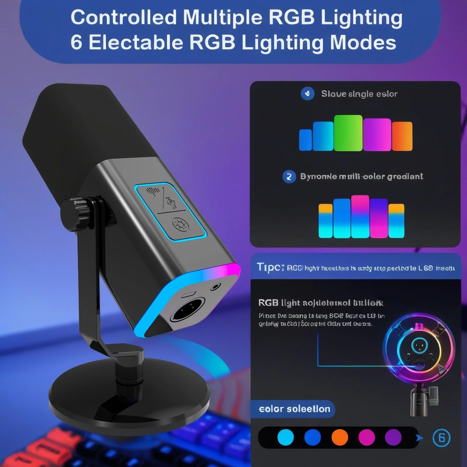 ONELEADER Mikrofon Kondenser Condenser Microphone XLR with Stand - WM13 Gambar produk ONELEADER Mikrofon Kondenser Condenser Microphone XLR with Stand - WM13