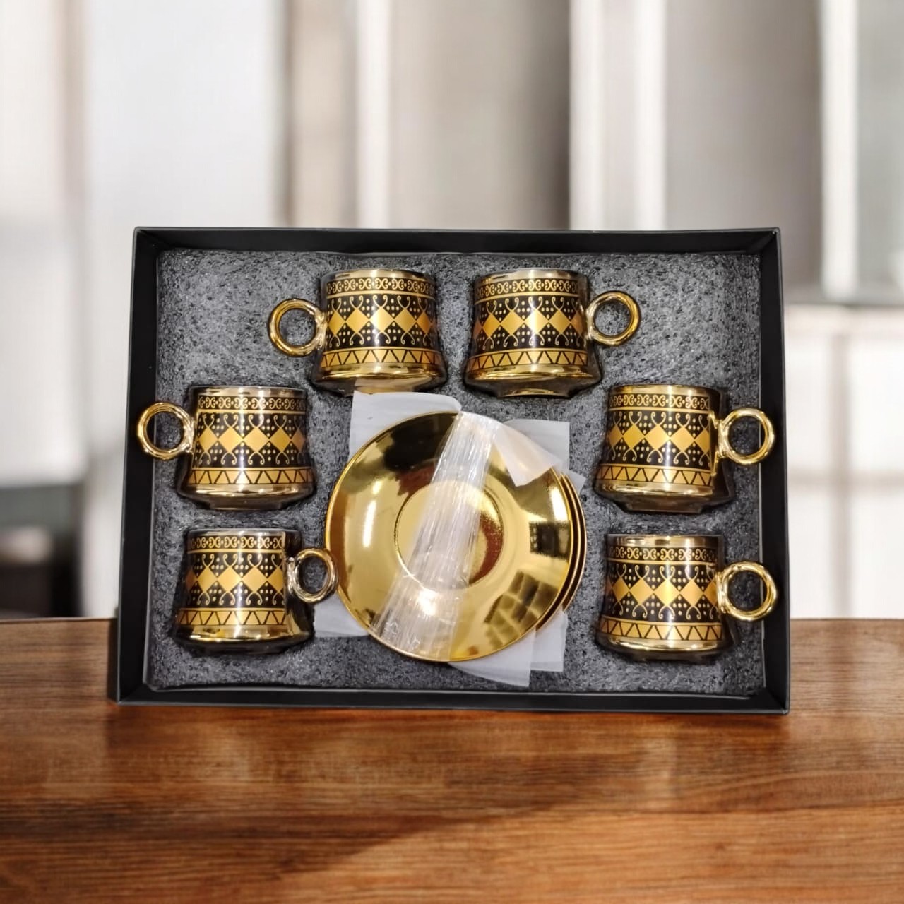 SF Set Cangkir Kopi Keramik 6in1 Turkish Style Tea Coffee Cup 100ml - SF11 Gambar produk SF Set Cangkir Kopi Keramik 6in1 Turkish Style Tea Coffee Cup 100ml - SF11