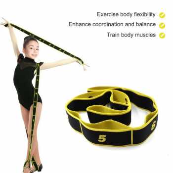 BOJOYOID Resistance Bands Yoga Gym Tali Stretching 8 Loops - ZJ202