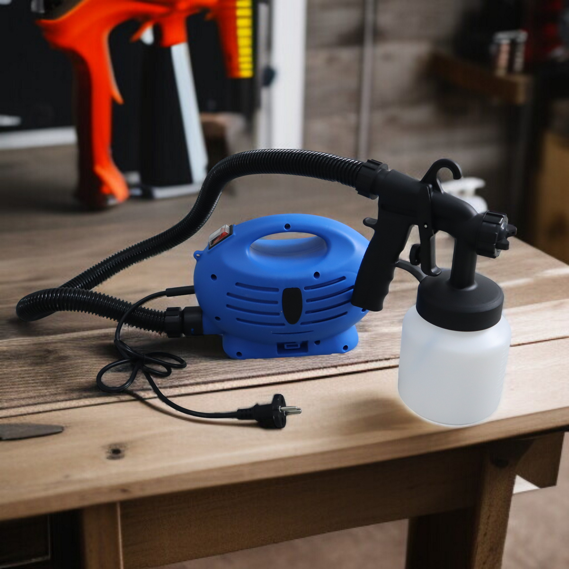 KHANAK Semprotan Cat Elektrik Paint Spray Gun High Pressure 650W - Q1P-JY01-380 Gambar produk KHANAK Semprotan Cat Elektrik Paint Spray Gun High Pressure 650W - Q1P-JY01-380