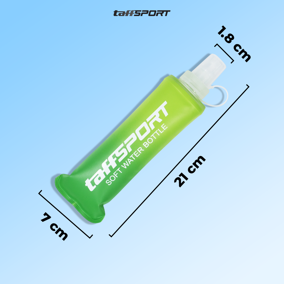 TaffSPORT Botol Minum Soft Flask Foldable Sport Water TPU 250ml - TF-25 Gambar produk TaffSPORT Botol Minum Soft Flask Foldable Sport Water TPU 250ml - TF-25