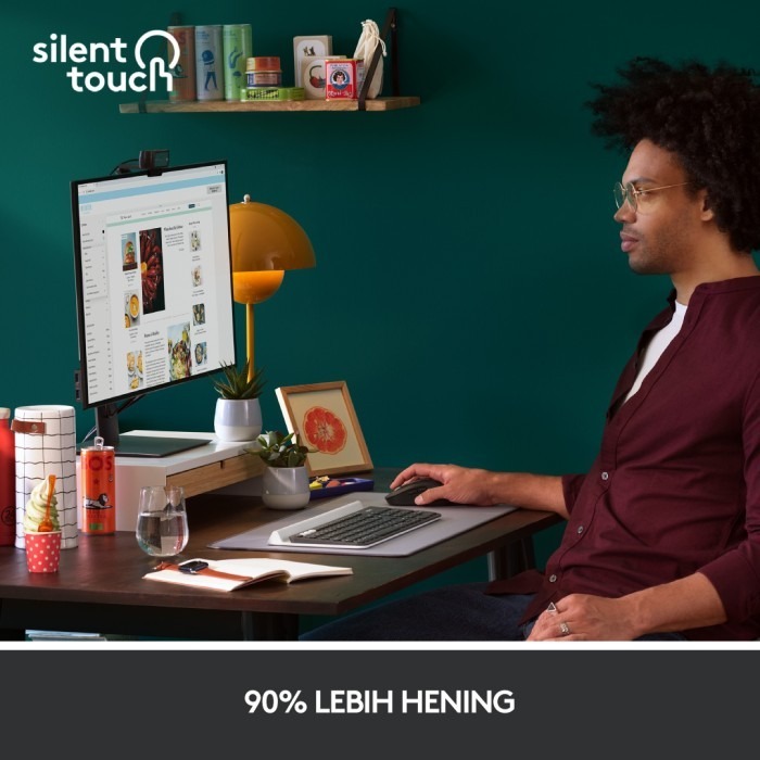 Logitech Mouse Wireless Bluetooth Silent Touch 4000 DPI - M650L Gambar produk Logitech Mouse Wireless Bluetooth Silent Touch 4000 DPI - M650L