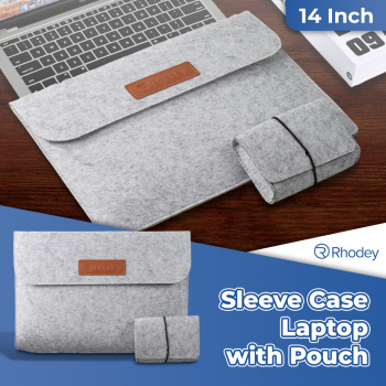 Rhodey Sleeve Case Laptop Macbook Felt with Pouch - AK01