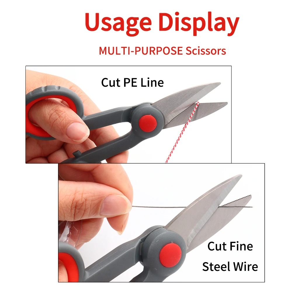 SAMOLLA Gunting Multifungsi Stainless Steel 420 Fishing Scissor - SM-42 Gambar produk SAMOLLA Gunting Multifungsi Stainless Steel 420 Fishing Scissor - SM-42