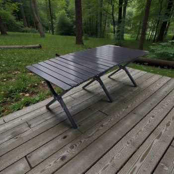 Gambar produk TaffSPORT Meja Lipat Portable Camping Table Foldable Carbon Steel - ST12