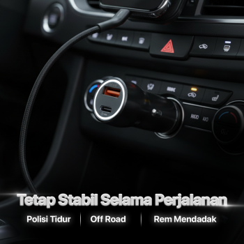 Gambar produk CARFN Car Charger Mobil Fast Charging PD QC 3.0 USB Type C Port 30W - TE-P21