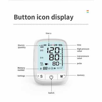 Gambar produk Scpanda Tensimeter Digital Pengukur Tekanan Darah English Voice - KWL-B168