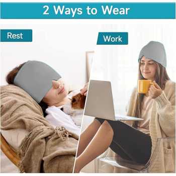 Gambar produk RMS Alat Terapi Kompres Kepala Migrain Gel Ice Cold Migraine Cap 220g - RS033