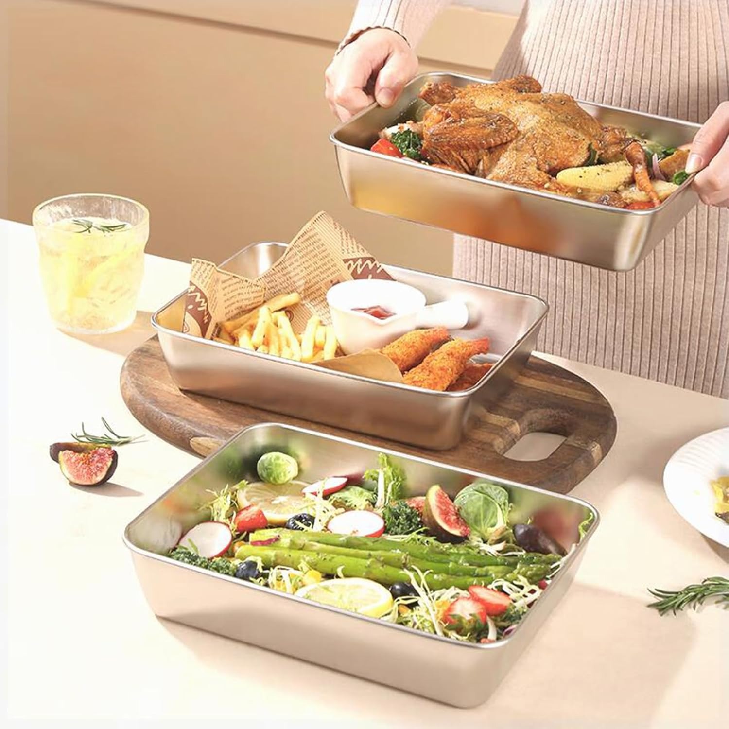 LESIGE Kotak Makan Lunch Box Multifunction Stainless Steel 201 - LG-201 Gambar produk LESIGE Kotak Makan Lunch Box Multifunction Stainless Steel 201 - LG-201