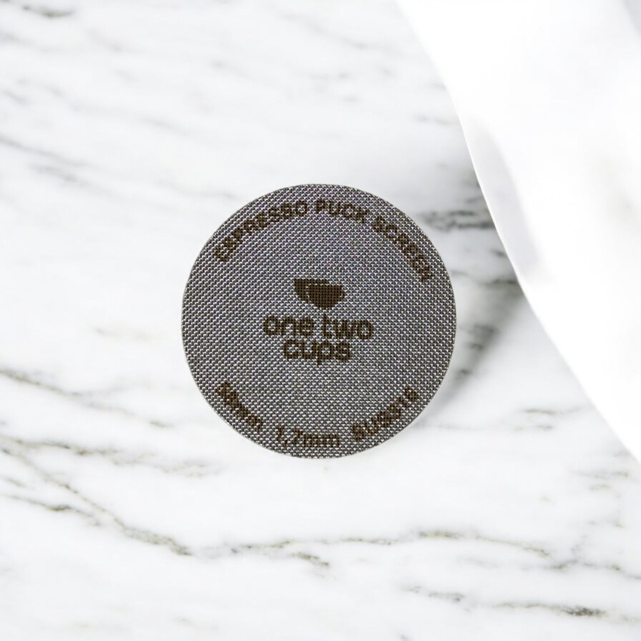 One Two Cups Puck Screen Portafilter Espresso Machine 150 Micron 58mm 1.7mm - SUS3 Gambar produk One Two Cups Puck Screen Portafilter Espresso Machine 150 Micron 58mm 1.7mm - SUS3