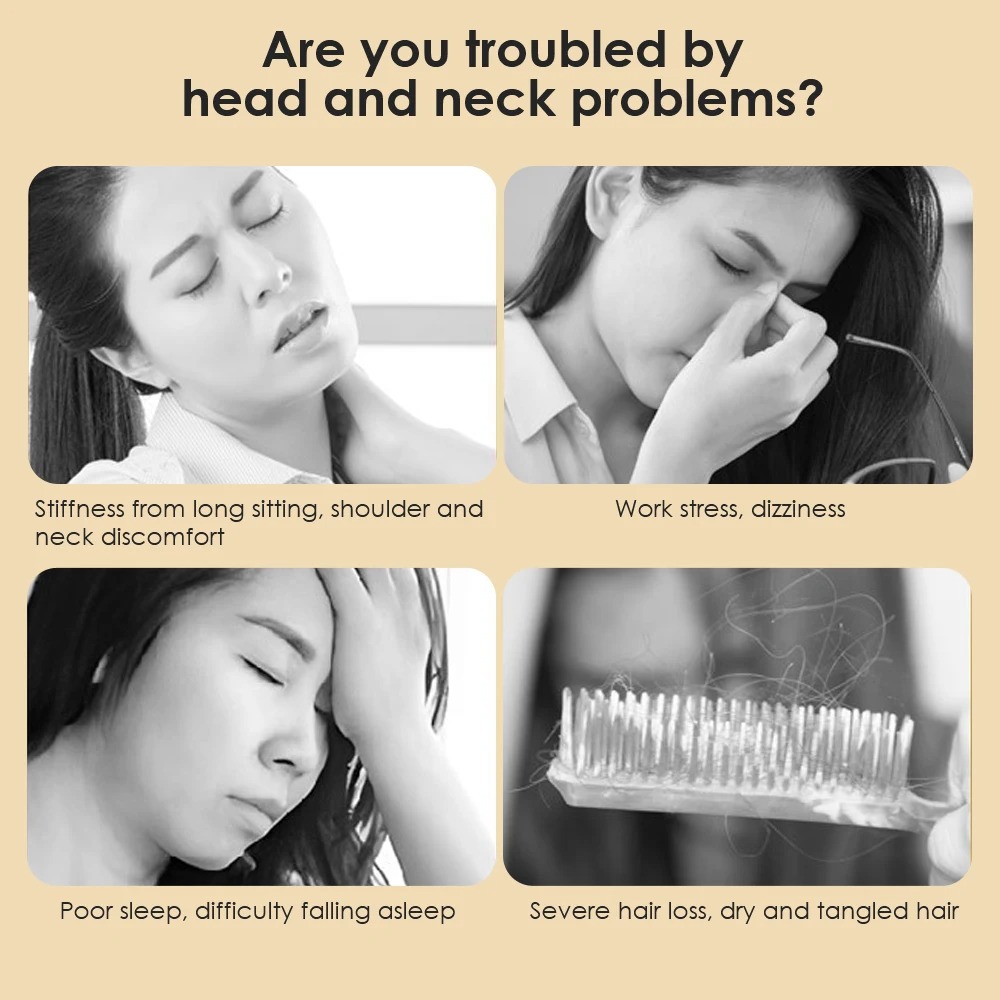 WOX Alat Pijat Kepala Head Therapy Six Claw Massage Sandalwood - W-15 Gambar produk WOX Alat Pijat Kepala Head Therapy Six Claw Massage Sandalwood - W-15