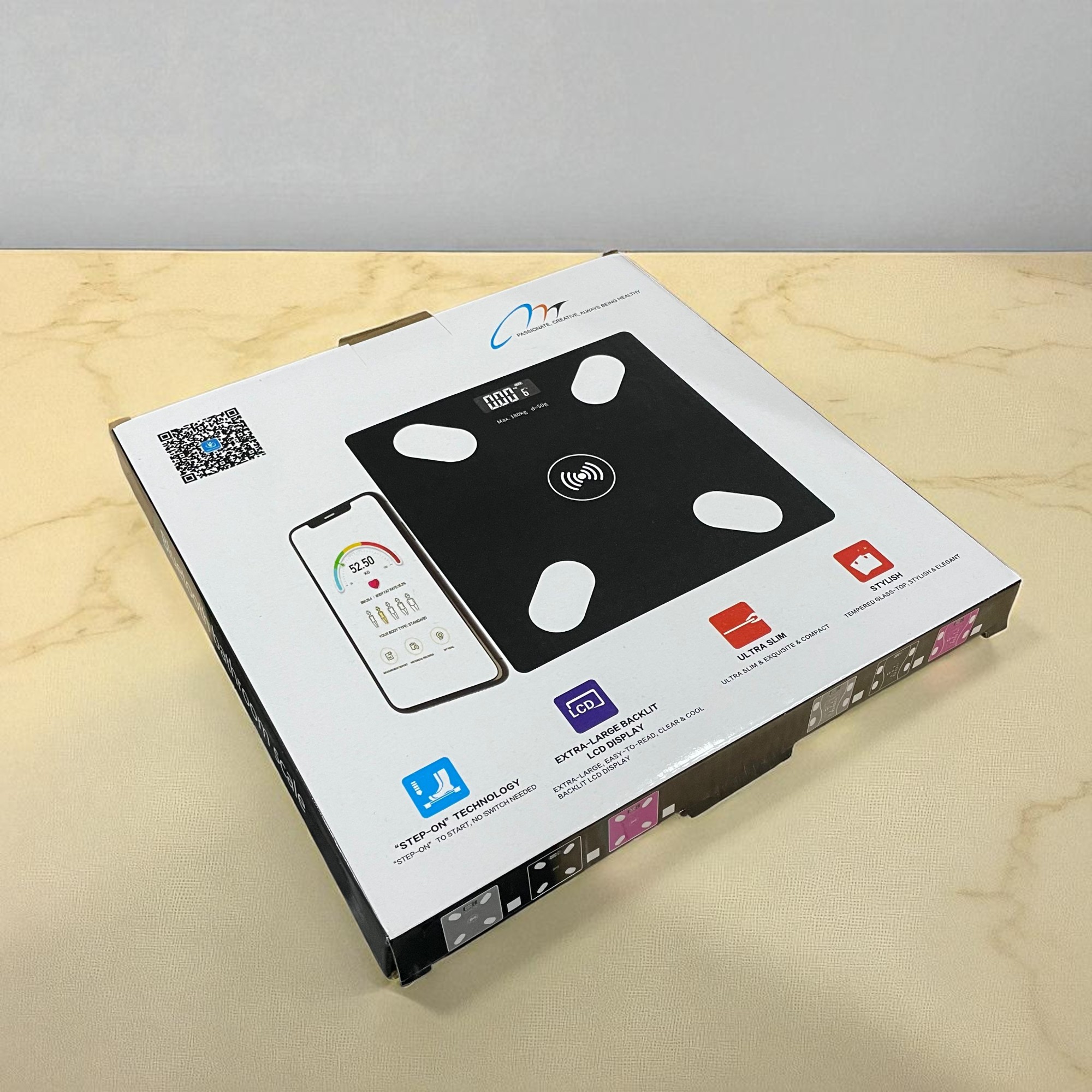 Taffware Digipounds Timbangan Badan Digital Scale BMI Smart App 180kg Battery Version - ANT0217 Gambar produk Taffware Digipounds Timbangan Badan Digital Scale BMI Smart App 180kg Battery Version - ANT0217