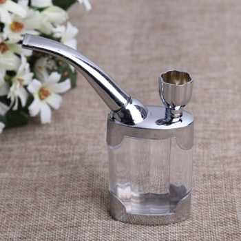 Gambar produk YAJUE Filter Rokok Air Water Smoking Hookah Pipe Stainless Steel - ZF500