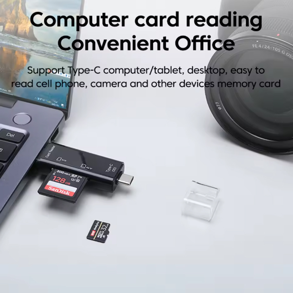 Gambar produk Elough Card Reader 5in1 Type C Micro USB 3.0 OTG SD MicroSD - EL-51