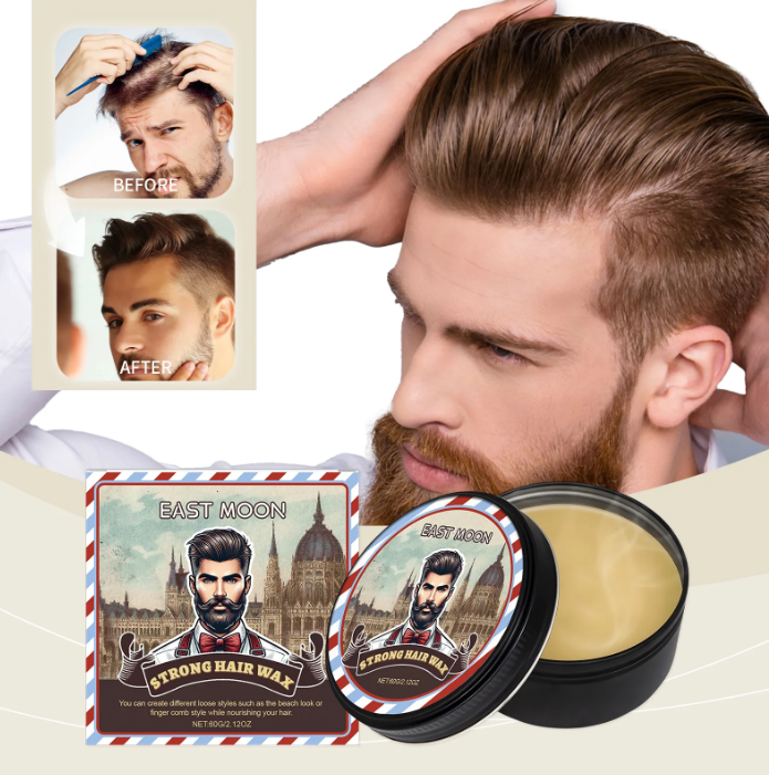 East Moon Pomade Rambut Oil Base Strong Hair Wax Styling Glossy 60g - SN-112 Gambar produk East Moon Pomade Rambut Oil Base Strong Hair Wax Styling Glossy 60g - SN-112