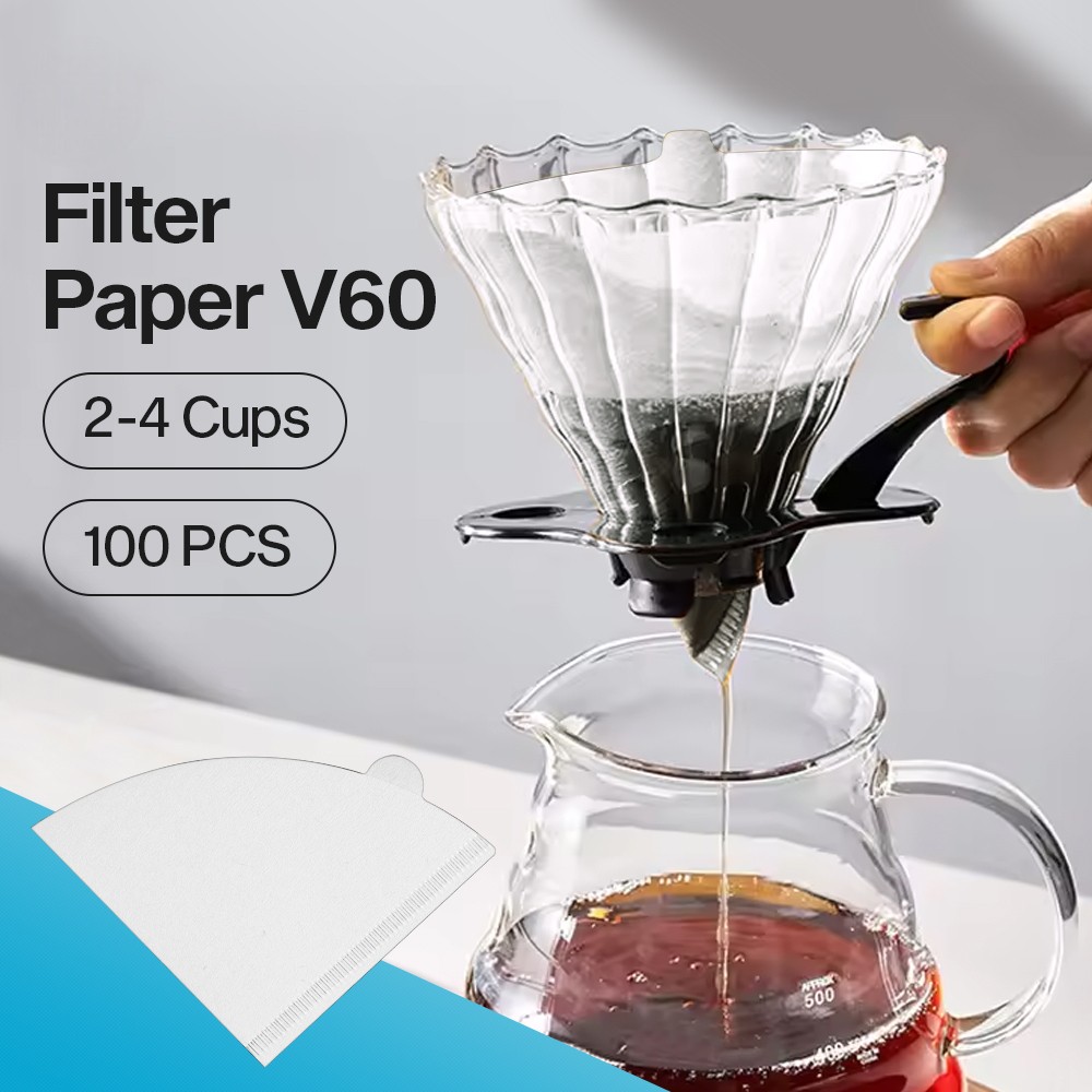 Gambar produk LOVITER Kertas Saringan Kopi Filter Paper V60 2-4 Cups 100 PCS - V04