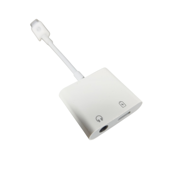 Gambar produk Adaptor Lightning to AUX 3.5mm Headphone & Lightning for iPhone 7 - MH030