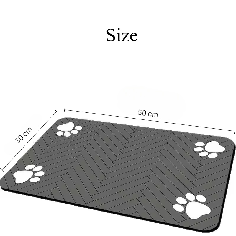 PAWLAND Alas Tempat Makan Kucing Anjing Feeding Mat Anti Slip 30x50cm - PL-10 Gambar produk PAWLAND Alas Tempat Makan Kucing Anjing Feeding Mat Anti Slip 30x50cm - PL-10