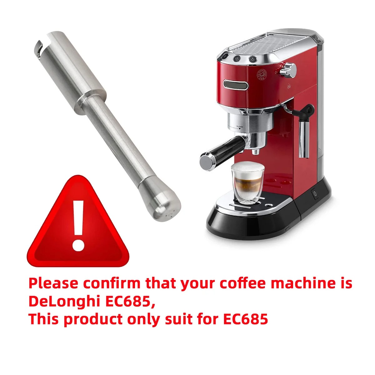 WALFRONT Steam Wand Nozzle Coffee Machine Delonghi EC685 Stainless 304 - WF-34 Gambar produk WALFRONT Steam Wand Nozzle Coffee Machine Delonghi EC685 Stainless 304 - WF-34