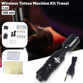 Cobbe Wireless Tattoo Machine Kit Travel 4mm 1300mAh with Cartridge - YL359