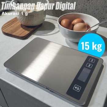 Gambar produk DHOME Timbangan Dapur Mini Digital Scale 15kg 1g - JJ210