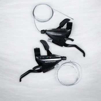 Gambar produk TaffSPORT Mezzo Shifter Handle Brake Rem Sepeda 2 PCS 8 Speed - ST-EF65