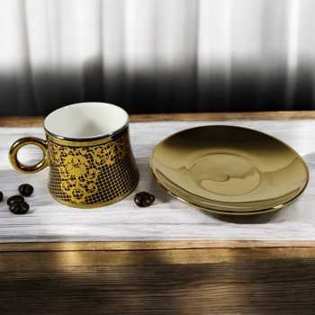 Gambar produk SF Set Cangkir Kopi Keramik 6in1 Turkish Style Tea Coffee Cup 100ml - SF11