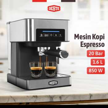Trieste Mesin Kopi Espresso Coffee Maker Frothing 20 Bar 850W 1.6L - CM6863