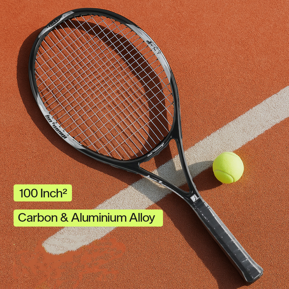 BO WEIQI Raket Tenis Carbon Aluminium Alloy 100sq 17x20 305g - B-280 Gambar produk BO WEIQI Raket Tenis Carbon Aluminium Alloy 100sq 17x20 305g - B-280