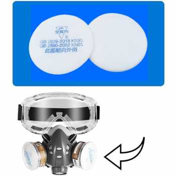 ASL Filter Masker Gas Respirator Kapas Cotton 308 KN95 20 PCS - C302