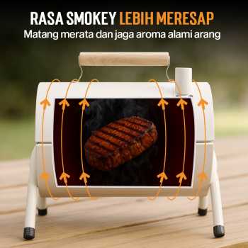 Gambar produk Xbess Alat Panggang Arang Portable BBQ Outdoor Grill Stove with Pan - K-707