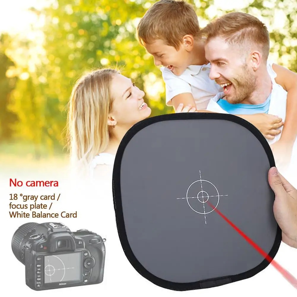Gambar produk Fotodiox Focusing Plate Grey Card 18 Percent Photography 2in1 30cm - FT-18