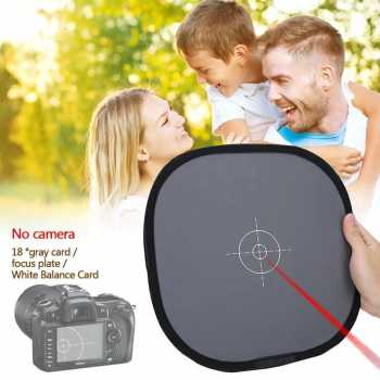 Gambar produk Fotodiox Focusing Plate Grey Card 18 Percent Photography 2in1 30cm - FT-18