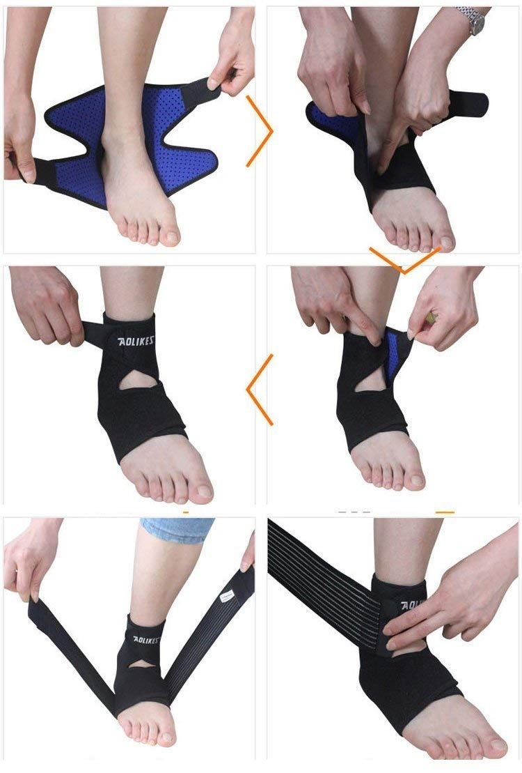Gambar produk AOLIKES Penyangga Engkel Sport Ankle Support 1 PCS - 4546