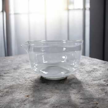 OYCHA Mangkuk Teh Chawan Kaca Transparent Japanese Matcha Bowl - OY-12