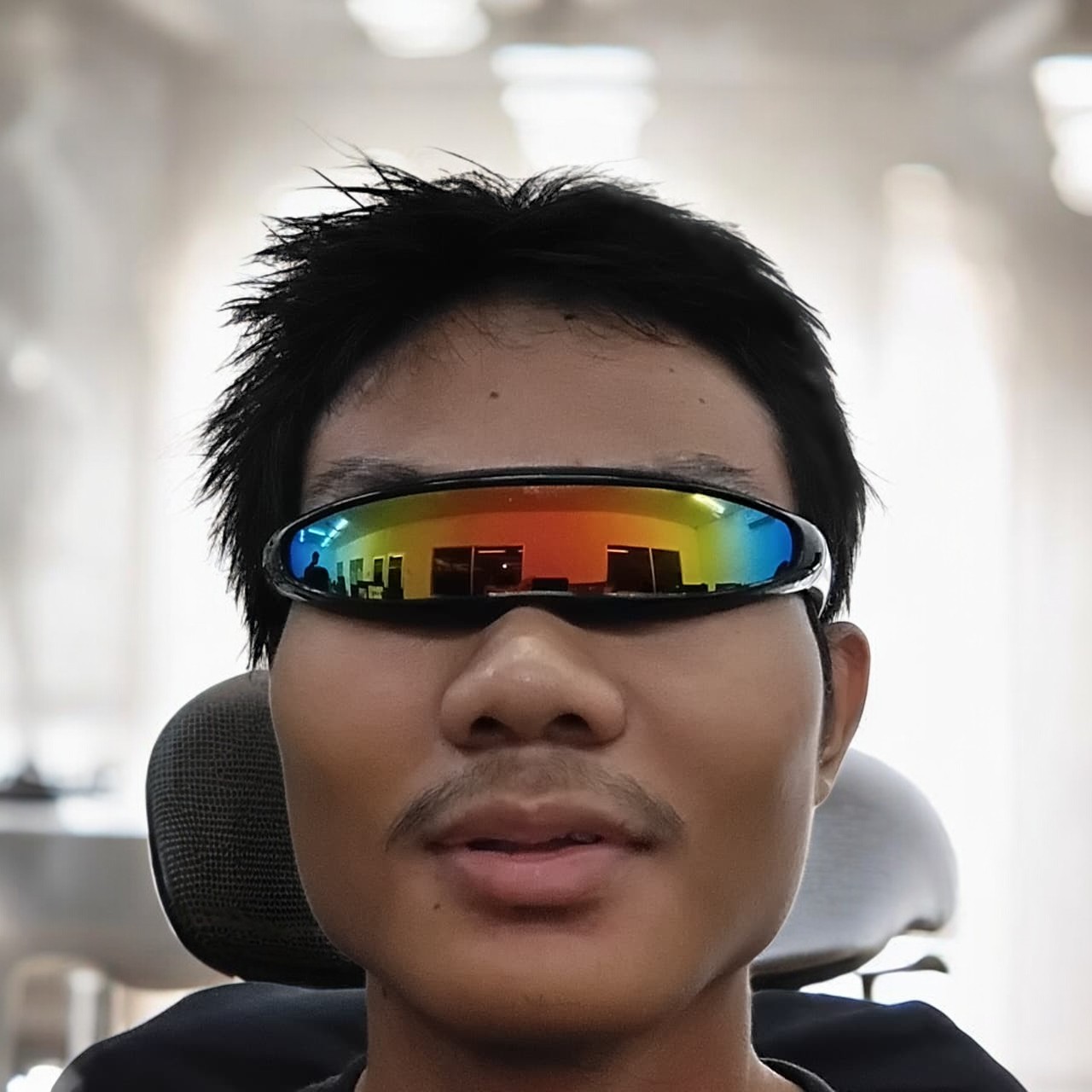 TRAFA Kacamata Pria Futuristic Sunglasses Anti Reflective UV - TF267 Gambar produk TRAFA Kacamata Pria Futuristic Sunglasses Anti Reflective UV - TF267